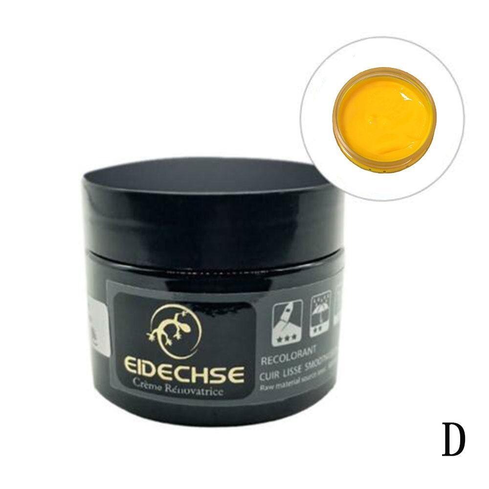 1Pc Autostoel Leer Restauratie Vinyl Reparatie Kit Auto Zitsbank Lederen Holes Scratch Scheuren Rips Vloeibare Lederen reparatie Cre: Geel