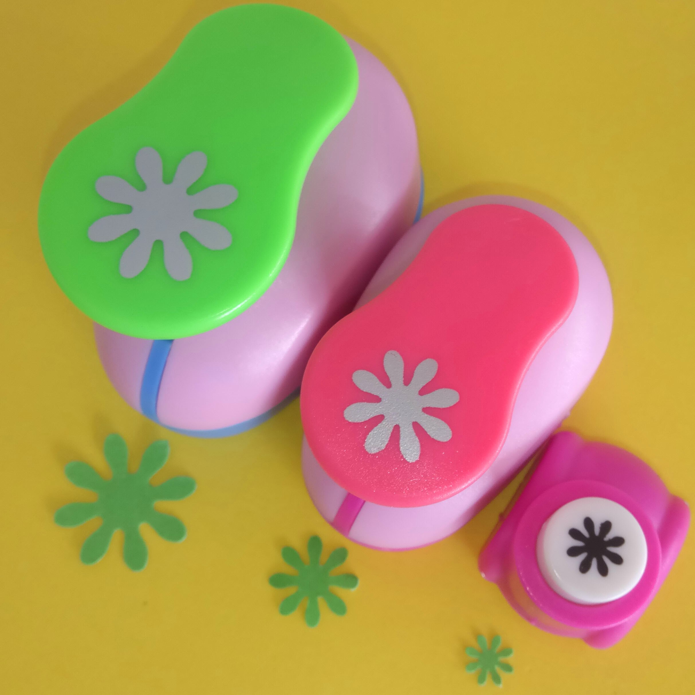 (3/8",5/8",1") Daisy Shaped craft punch Scrapbooking School DIY Flower Paper Cutter EVA foam Petal Hole Punches