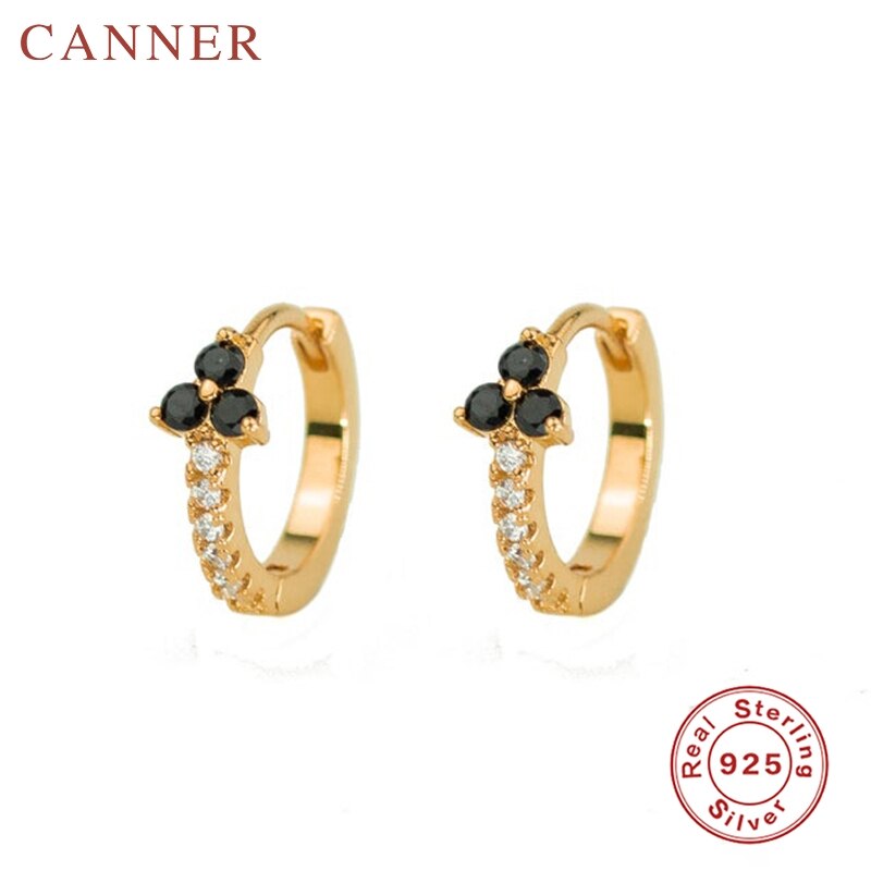 Minimalistyczny 925 Sterling Silver Ear Buckle Bead kolczyki małe kółka dla kobiet złoty srebrny Tiny Circle kolczyki biżuteria: 3 gold