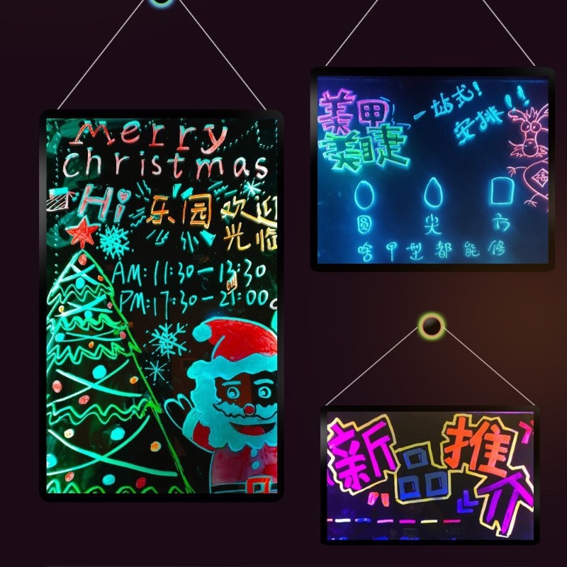 UV-fluoreszierende Neon--Kreidemarker, umkehrbare Flüssigkreidestifte, nasse, löschbare Menütafeln, Glas-Whiteboards, fluoreszierende Tafel