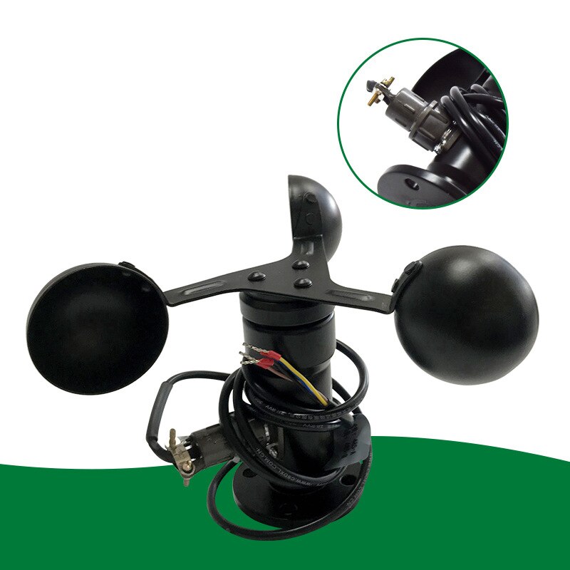 Windsnelheidssensor windsnelheidszender anemometer stroom spanning signaal controller beugel