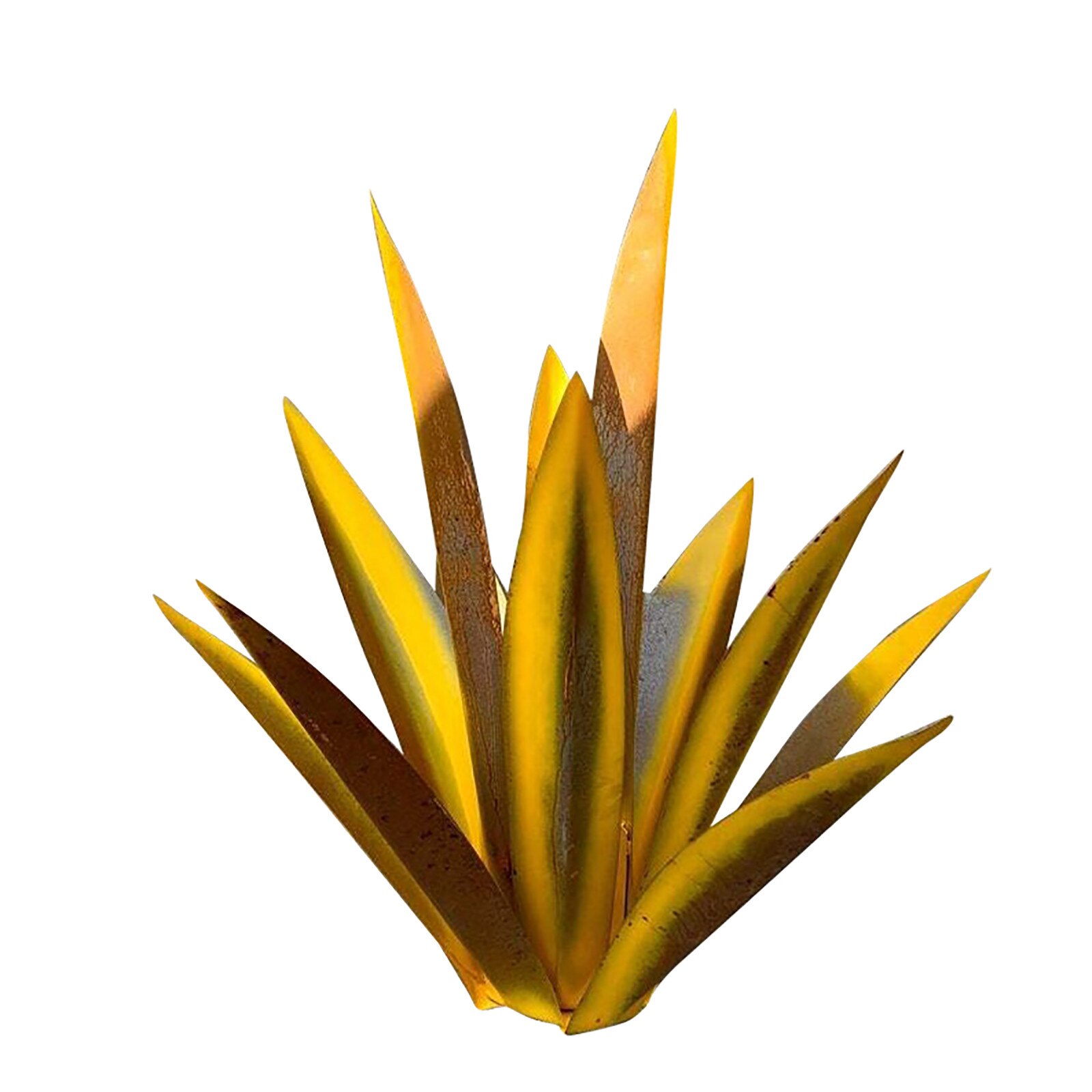 31cm Diy Art Tequila Rustic Sculpture Garden Decoration Outdoor Yard Sculpture Home Decor, Tuin Decoratie, Jardin, 9 Leaves: B
