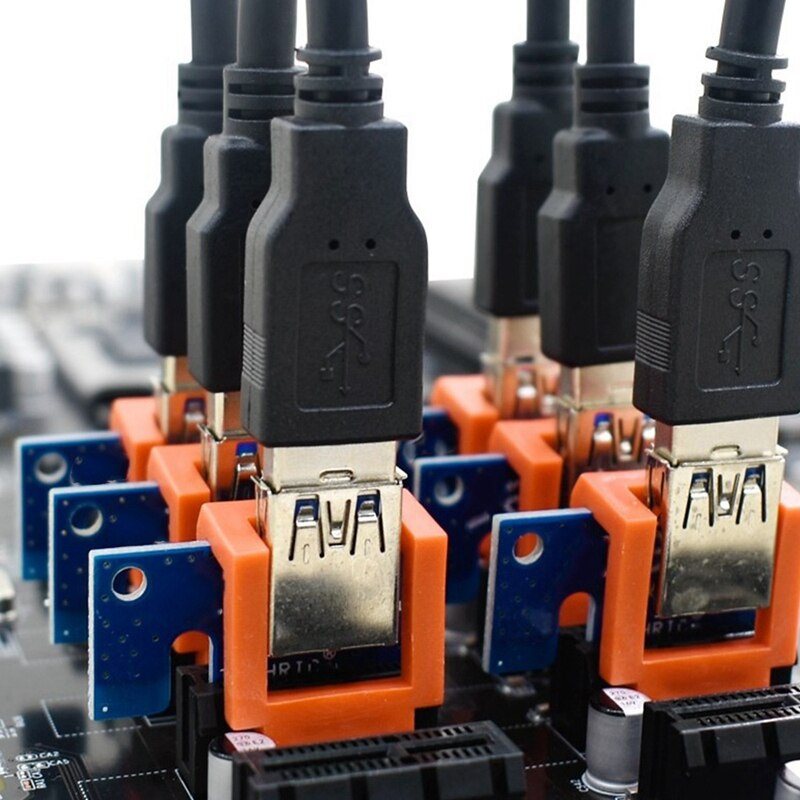 6Pcs Pcie Riser Clip Lock Mijnbouw Pcie Riser 1X Retainer Verticale Mount Locker Pci-E X1 Houder Voor Mijnwerker