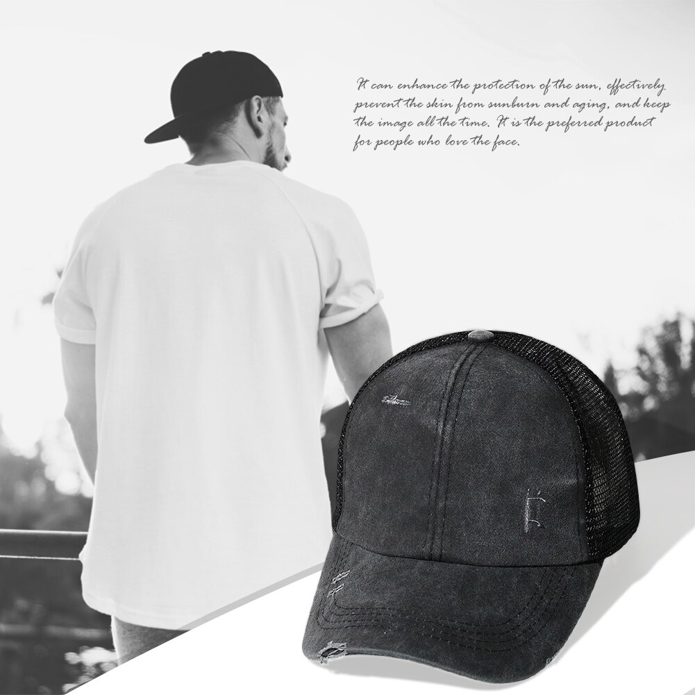 Coletero con gorra de béisbol de malla para hombre y mujer, gorra ajustable para verano, deportes de equitación al aire libre, informal