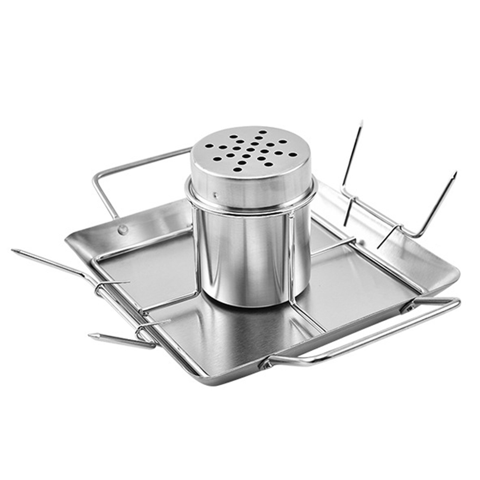 Chicken Roaster Rack Stainless Steel Grilled Chicken Rack Non-Stick Chicken Roasting Plate Outdoor BBQ Grill