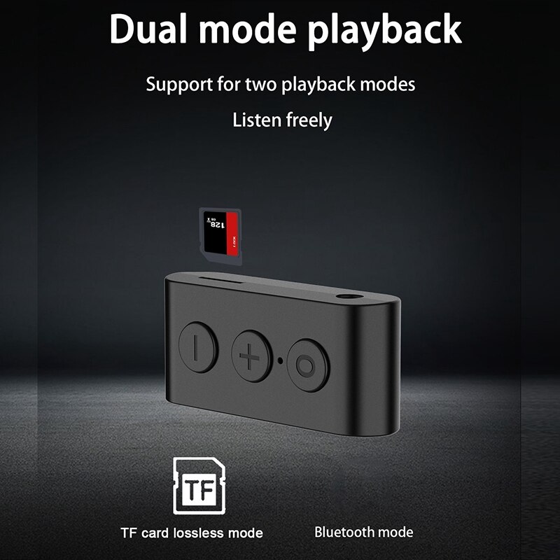 2 in 1 Wireless Bluetooth 5.0 Transmitter Receiver Chargeable for TV PC Car Speaker 3.5mm AUX Hifi Music Audio Adapter