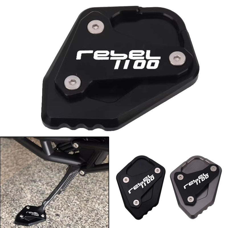 Motorrad CNC Tritte tand Fuß Seitenst änder Verlängerung kissen Unterstützung Vergrößerung platte für Rebellen cmx1100 cm1100 cmx