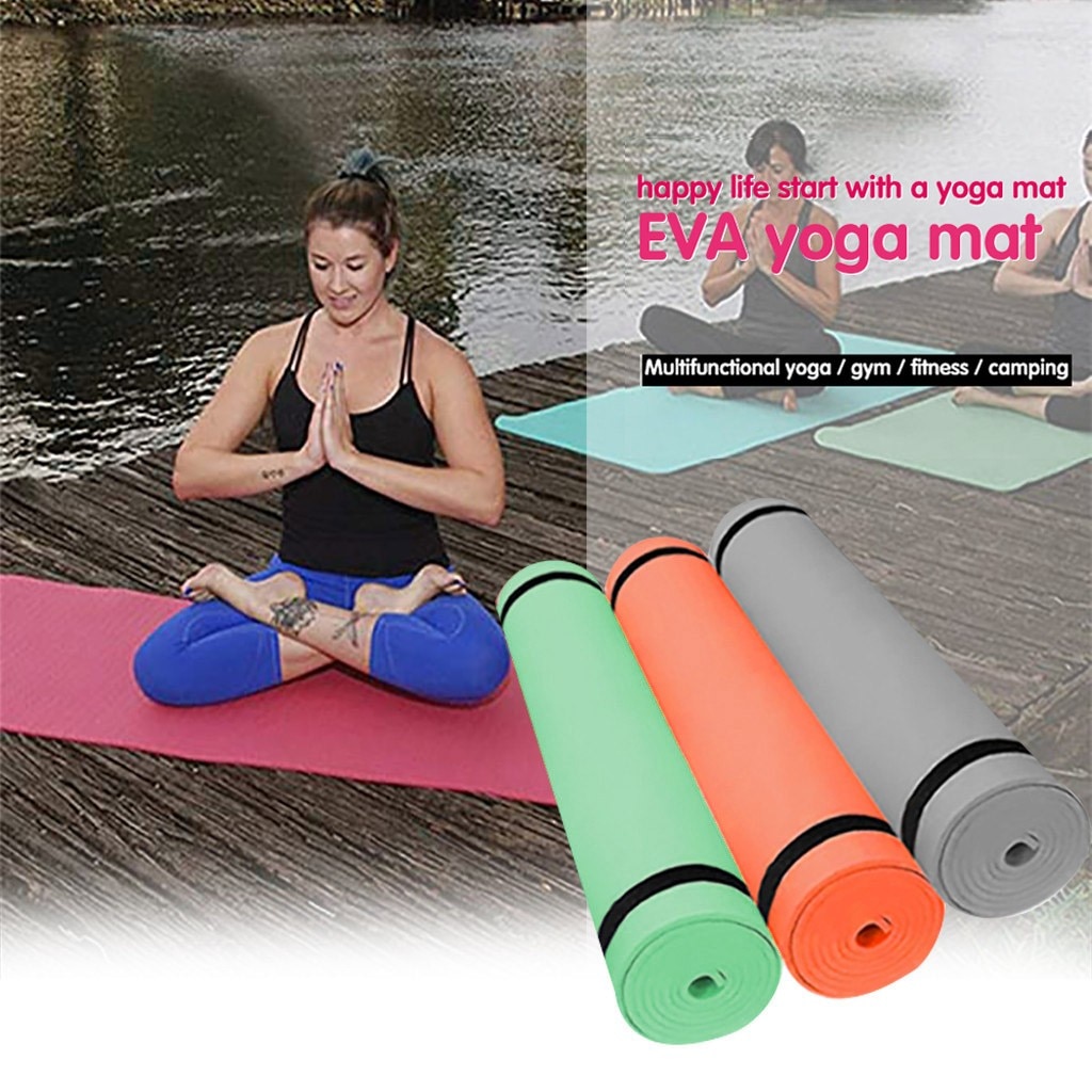 Yoga Mat Met Positie Eva Dikke Duurzaam Yoga Mat Antislip Oefening Fitness Pad Mat 4Mm Fitness Mat tapijt Mat Voor Beginner #35