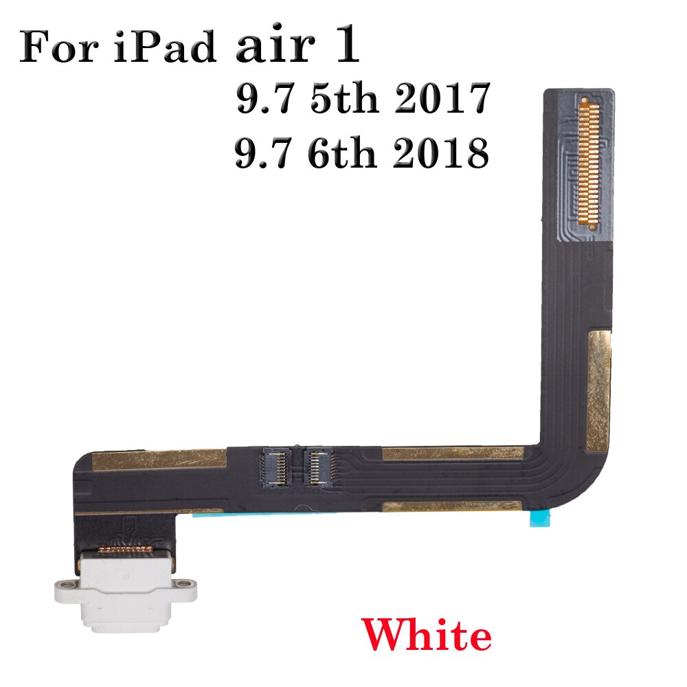 Cargador USB de 10 piezas para iPad 5, 6, , , air 1, A1474, A1475, A1476, A1822, A1893, A1954: White