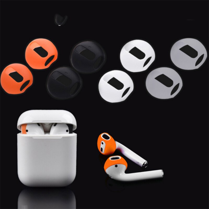 Mode Kleur Zachte Ultra Dunne Oortelefoon Tips Anti Slip Oordopjes Siliconen Oortelefoon Case Cover Voor Apple Airpods Earpods
