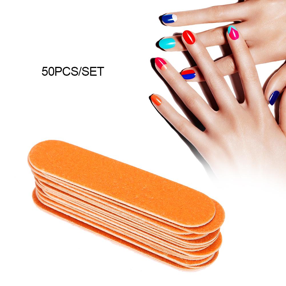 50 Stuks Professionele Nail Art Manicure Nail Gereedschap Schuren Files Buffer Polijstmachine Nail Art File Pedicure Tool