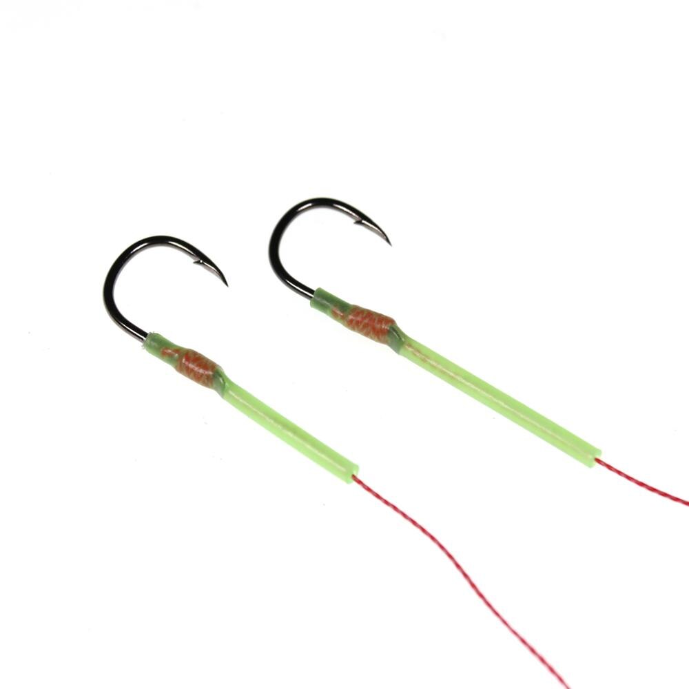 Wifreo 1/2/4Pack Glowing Hook Shrink Tube For Saltwater Fishing Rig Lure Trolling Assist Hook DIY Shark Rig Accessory Materials