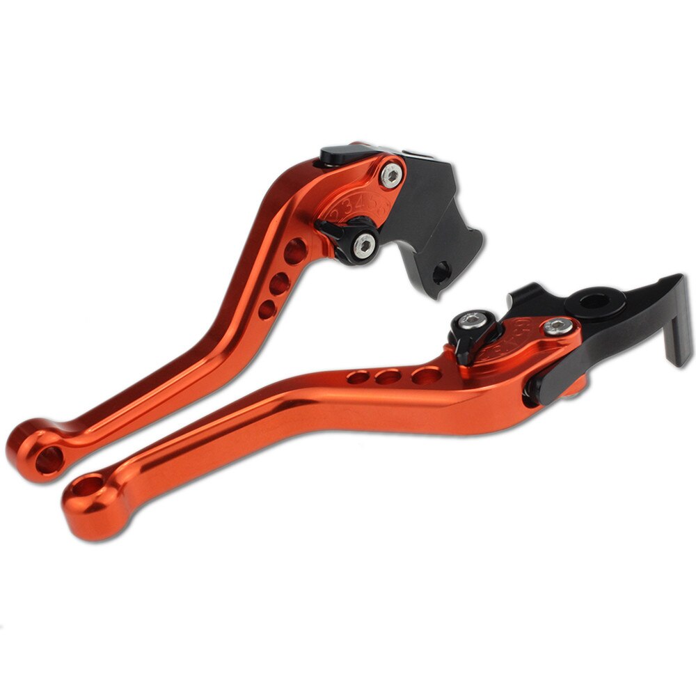 För zongshen cyclone  rx3s rx4 cnc motorcykel broms kopplingsspak aluminium justerbar broms spak kopplingshandtag: Kort apelsin