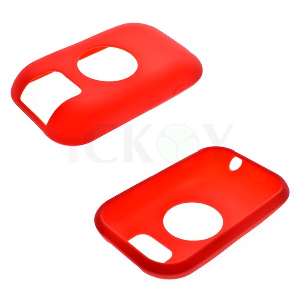Funda de silicona protectora de goma para ciclismo, accesorio para ordenador GPS Polar V650: Rojo