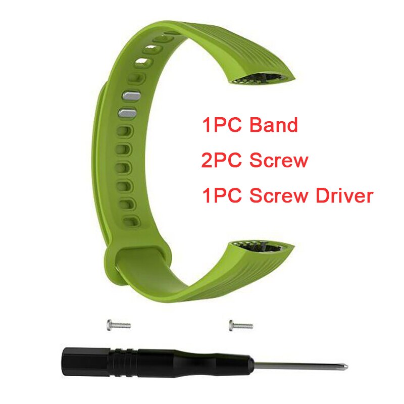 wristbands For Tracker accessories TPE Sports Wrist Band Bracelet Strap for Huawei Honor Band 3 Smart Fitness Tracker 11.26: Lime