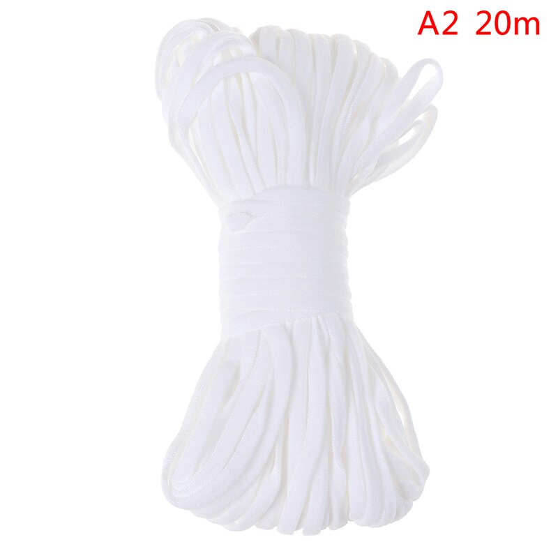 Wit Zwart Dunne Ronde Elastische Bands Elastische Touw Naaien Accessoires: A2