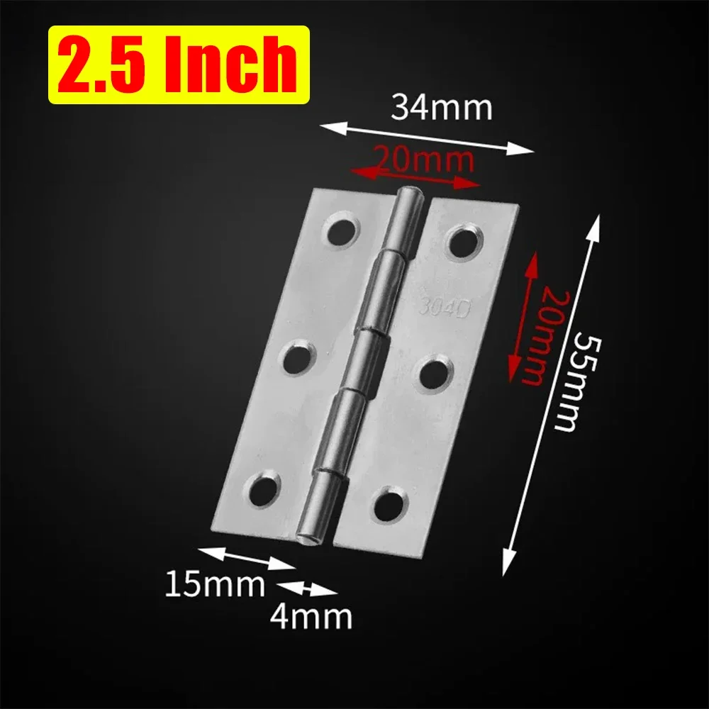 1-4 Inch Universal Door Hinges Connector Stainless Steel Furniture Drawer Cabinet Fitting Hinge Home Doors Hardware Accessories: 1 Inch / Bronze