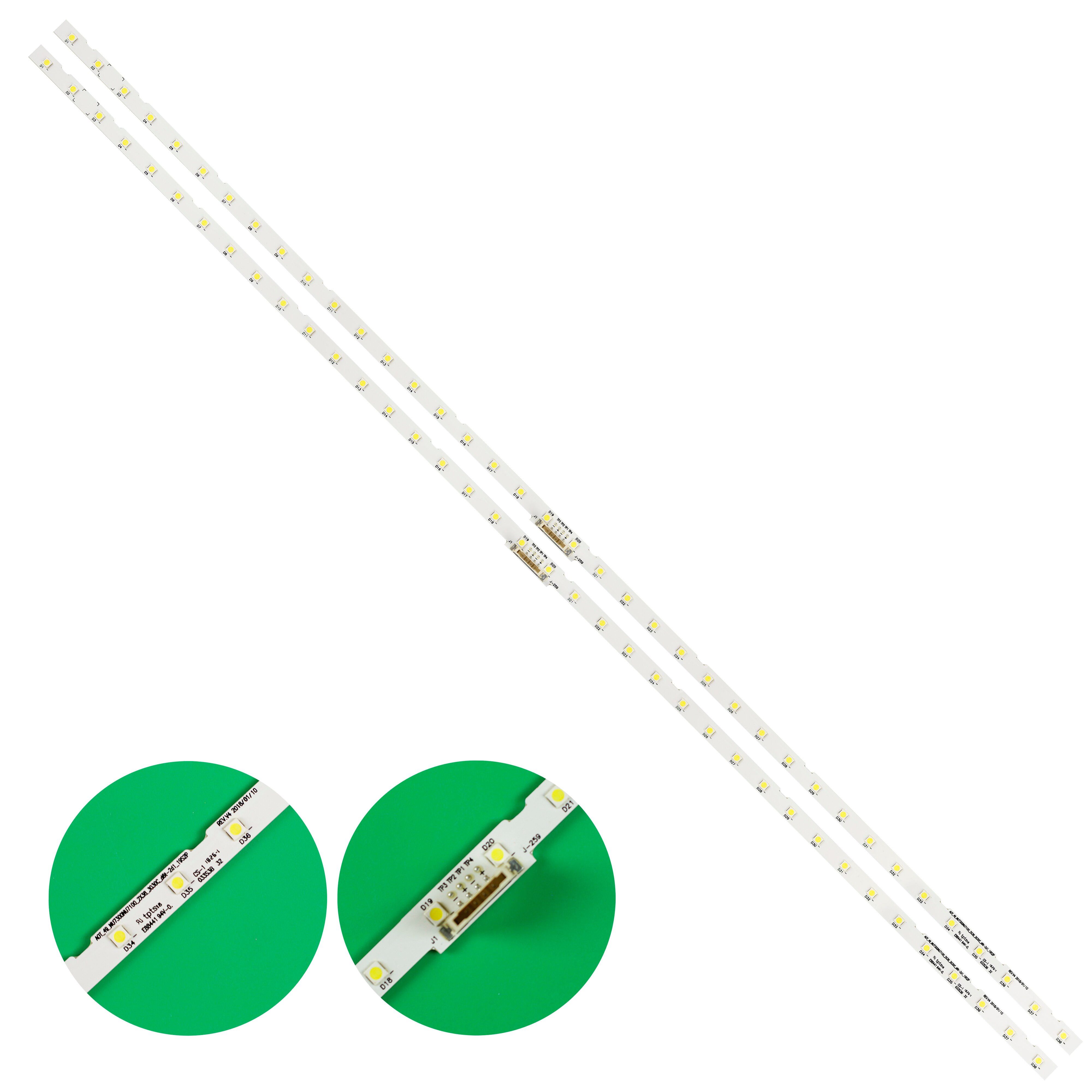 LED Backlight Strip for Samsung HG49AJ670U HG49NJ678 HG49NJ690 UA49NU7100K UA49NU7500 UA49RU7100J UA49RU7300K UE49N5500
