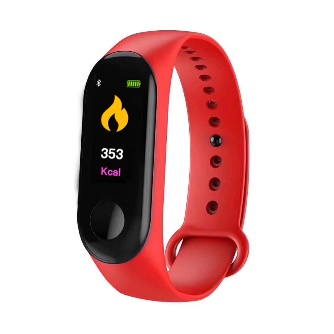 GIAUSA M3 montre intelligente moniteur de fréquence cardiaque étape calories Distance compte rappel d'appel Message pousser Bracelet intelligent pour Xiaomi bande 4