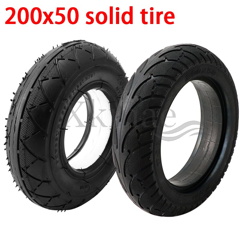 PAULEAGLEAUCTIONS 200x50 No-Flat Solid Filled Tire For Razor E100 E125 E200 E225 EPunk