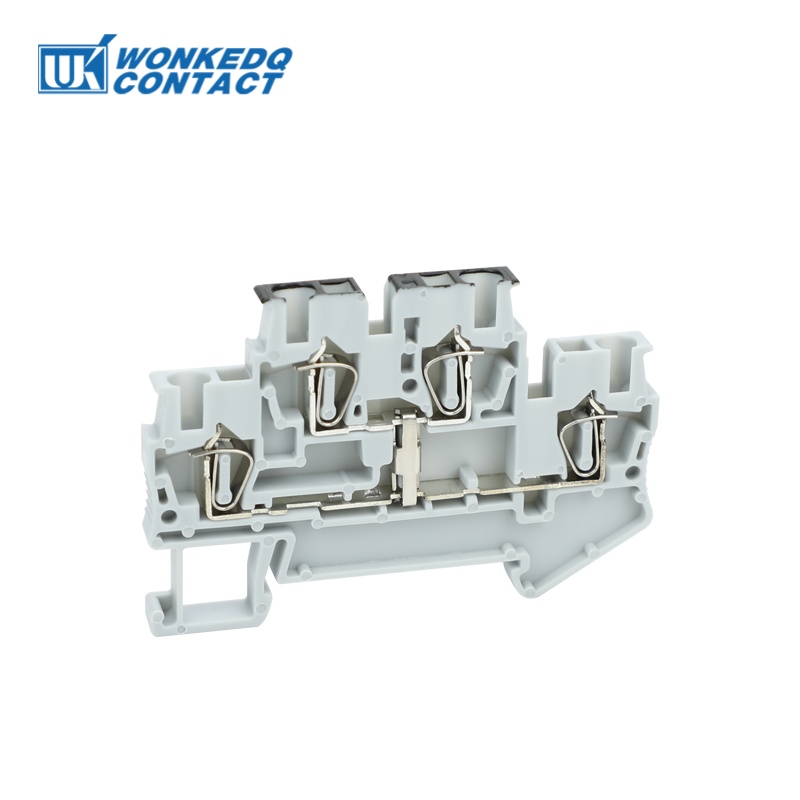 STTB 2.5-PV Double Level Terminal Block Equipotential Bonding 2.5mm² Spring-cage DIN Rail Connector Electric STTB2.5-PV