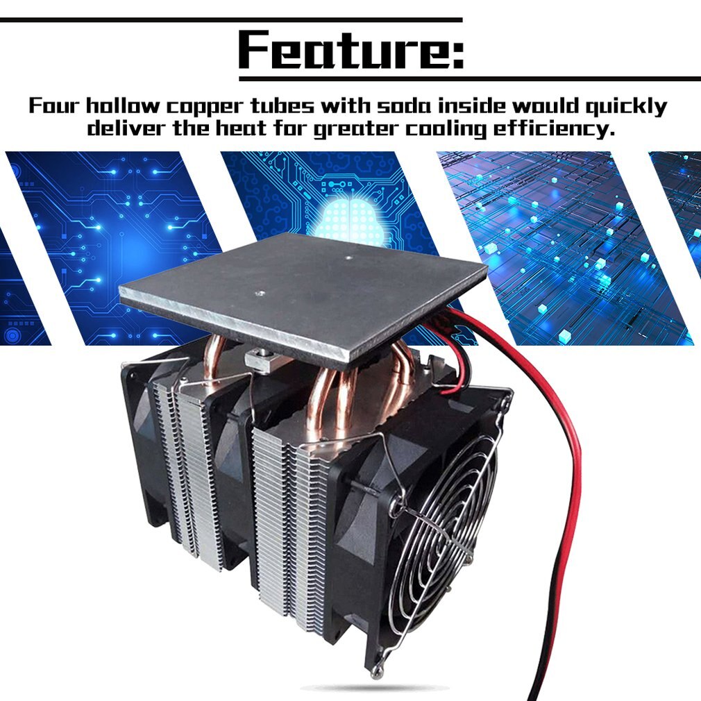 12V 240W Peltier Chip Semiconductor Cooling Plate Refrigerator Large Power Assisted Computer Cooling Plate