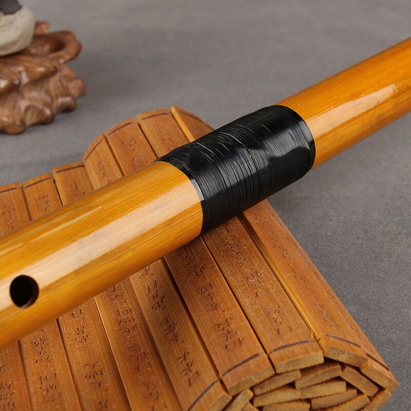 Chinese Traditionele Stijl Handgemaakte 5 gaten F Key Bamboefluit Met Wortel Muziekinstrument Chinese Houtblazers Instrument