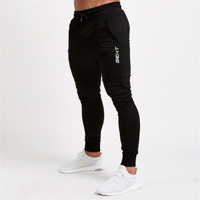 Geht Casual Skinny Broek Heren Joggers Joggingbroek Fitness Workout Track Broek Herfst Mannelijke Mode Broek: L / 02