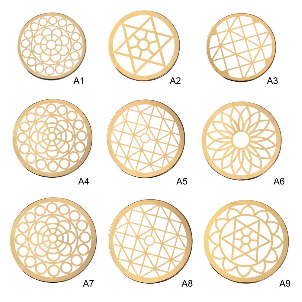 Organisateur de Vases en forme de grille, ornement, décoration de mariage à la maison, multi-image, support rond de fleurs en métal