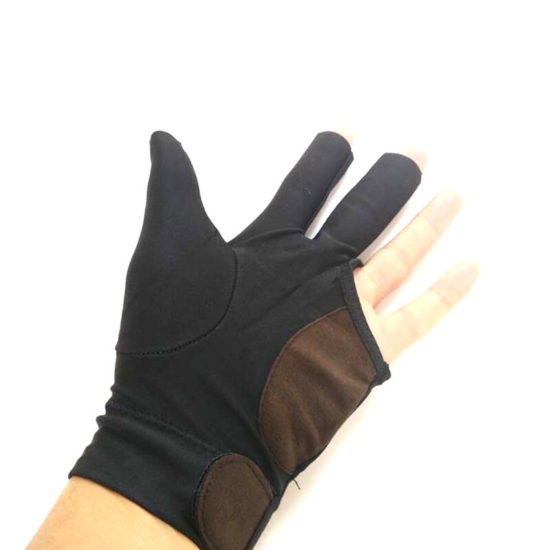 10pcs/lot High elastic fabric Adam Billiards Gloves Half-finger snooker cue gloves left-hand Billiards accessories