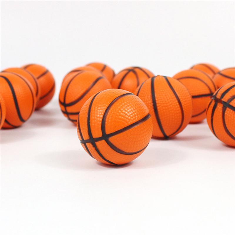 20 pcs 4 cm mini sponge basketball toy pu stress relief ball child sensory toy theme party toy child indoor and outdoor toy