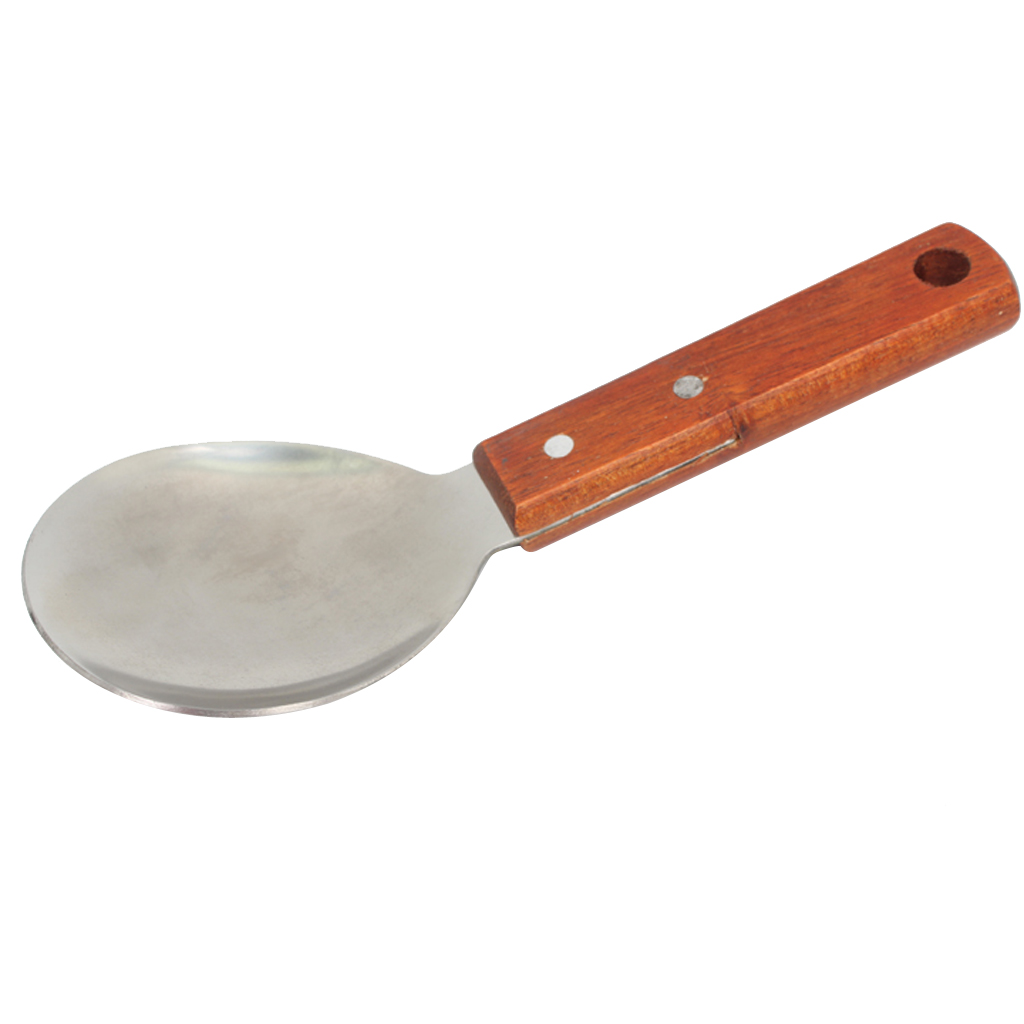 Wooden Handle Rice Spoon Soup Ladle Meal Serving Spoon For Soup Sauce Eating
