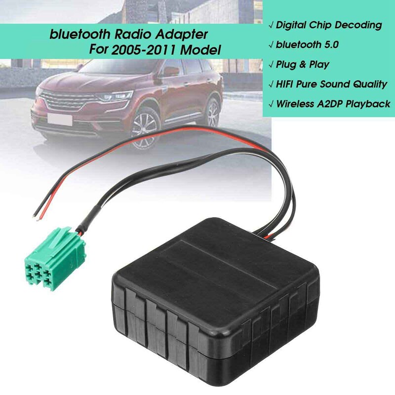 Auto Bluetooth Module Hifi O Aux Adapter Kabel 13Pin Voor Renault 2005 Voor Kenwood Host Machine