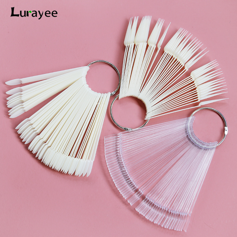 80/50/20 stücke Nagel Display Sticks Nagel Swatch Falsche Nagel Tipps Nagel Gel Polnisch Praxis Klar Display Board für Nail art Werkzeuge
