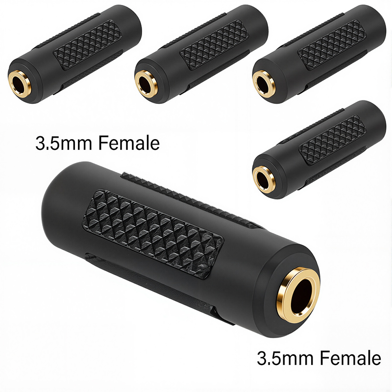 5 uds 6,35/6,5mm estéreo Mono macho a 3,5mm Audio estéreo/mono Jack hembra macho conector de clavija de Audio adaptador convertidor altavoz: Rojo