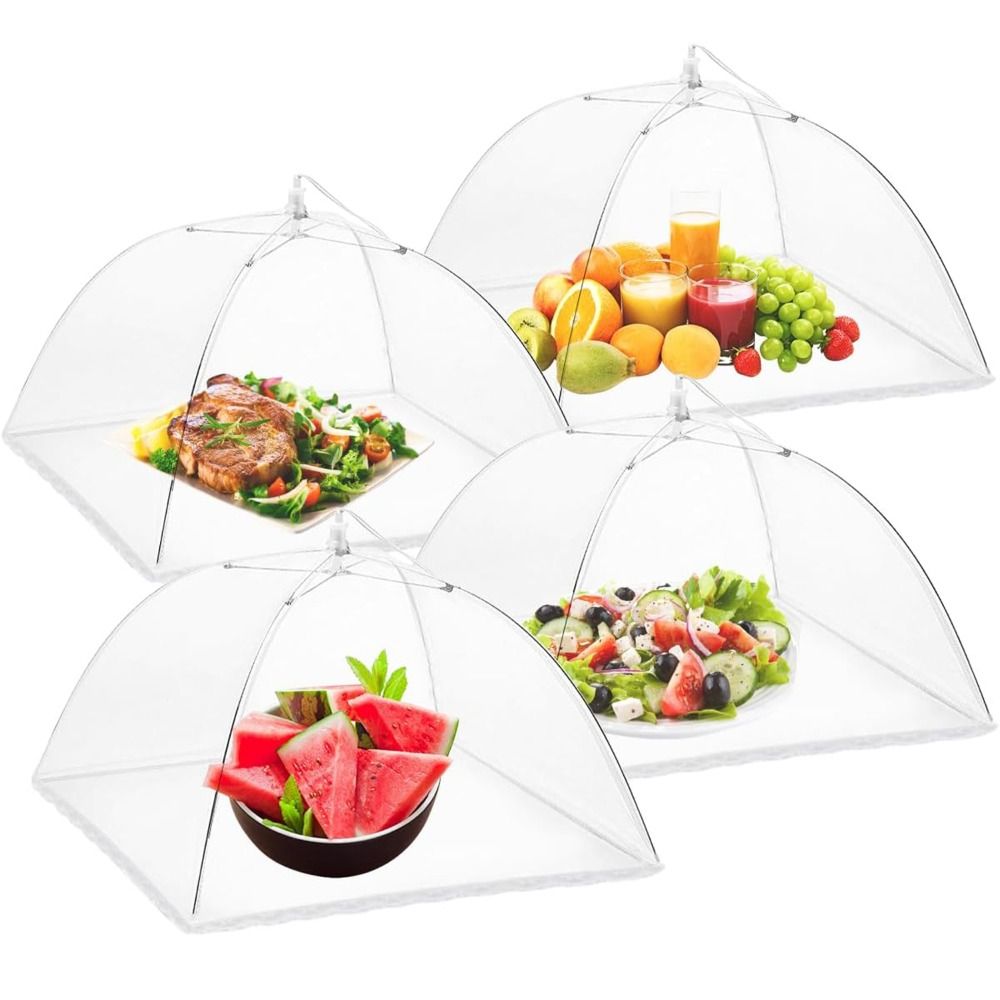 Collapsible Mesh Food Covers Anti-Flying Protective Food Tent Household Dish Lid Dining Table Insect Proof Cover