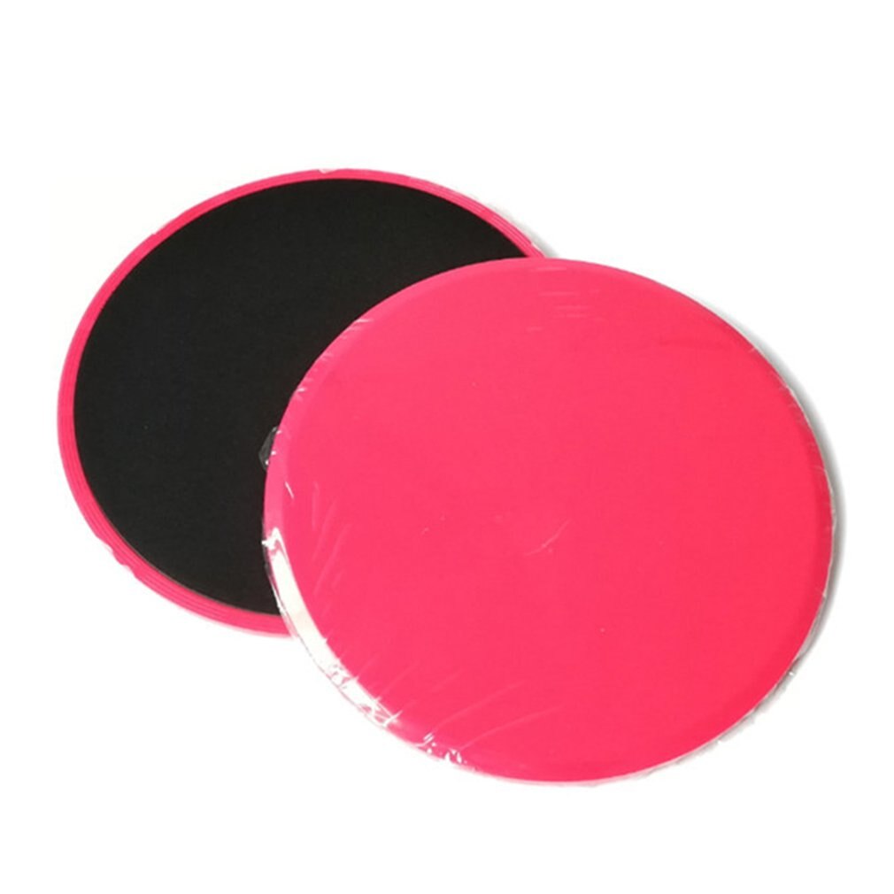 2PCS Sliding Slider Gliding Discs Fitness Disc Exercise Sliding Plate For Yoga Gym Abdominal Core Training Exercise Equipment: Red