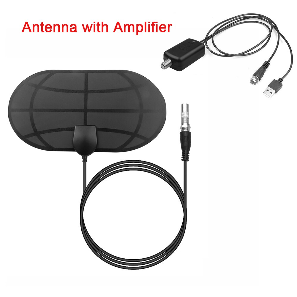 4K TV Antenne 980 Meile Palette Antenne Digitale HDTV Innen TV Stock Antennen Verstärker Signal Booster für drinnen HD TV Radius Surfen: Schwarz  Verstärker