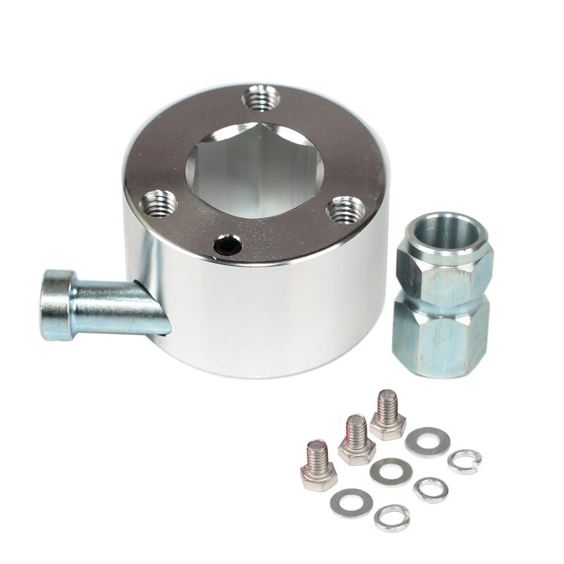 Steering Wheel Quick Release Disconnect Hub 3/4" Shaft Size: Silver