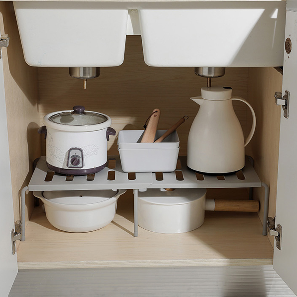 Ausziehbares Küchenschrank-Organizer-Regal für Lebensmittel, Gewürze, Geschirr, Aufbewahrungsregal, platzsparendes Regal, Schrank-Organizer-Halter