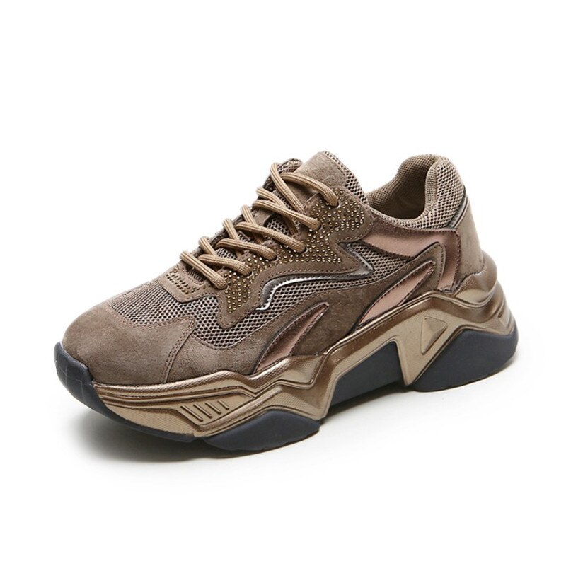 MORAZORA otoño mujer Zapatillas cómodas talón plano punta redonda zapatos casuales cordones para arriba zapatos de mujer de: dark brown / 6