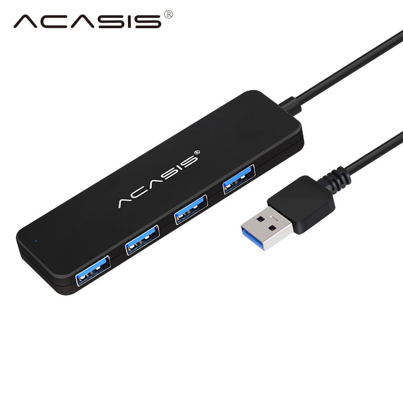 Acasis Usb Hub 3.0 Multi Usb 3.0 Hub Met Power Adapter 4 Port Usb Splitter Hub Usb 3,0 Voor Pc computer Accessoires Adapter #30