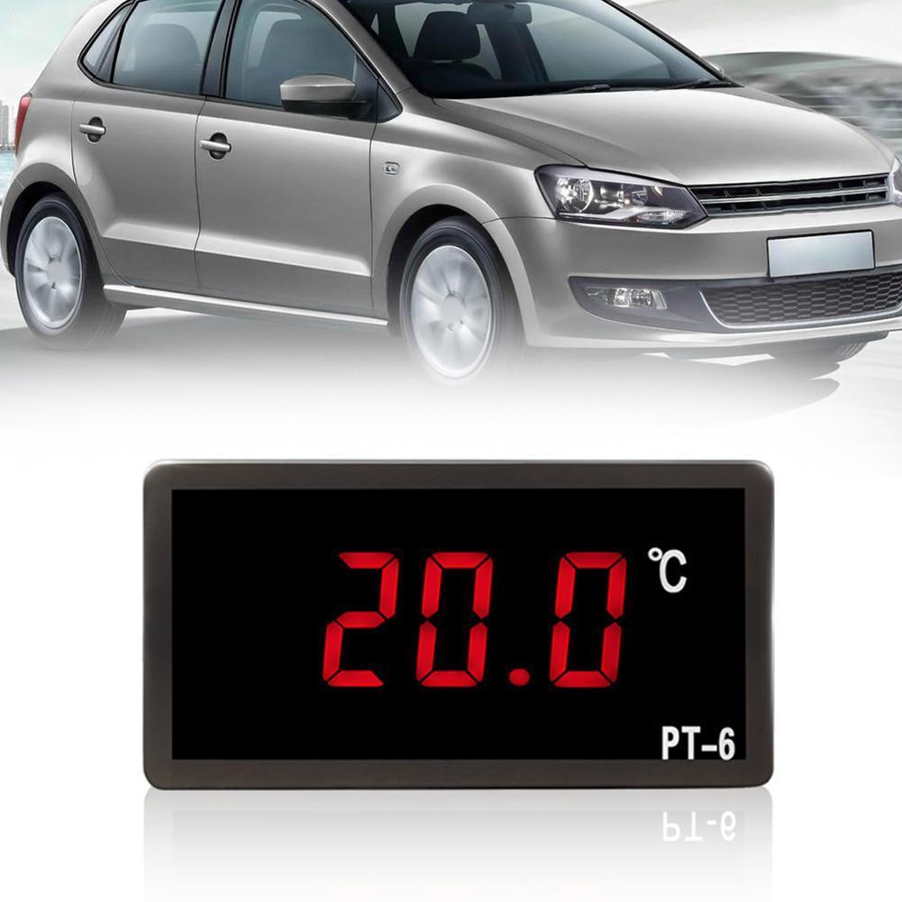Mini thermomètre de température pour voiture, affichage numérique LCD, intérieur et extérieur, ℃ N9O6