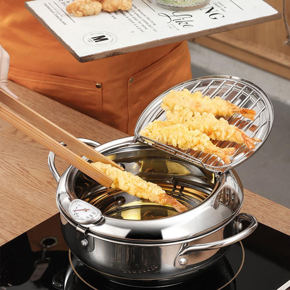 Keuken Frituren Pot Thermometre Tempura Friteuse Pan Gereedschap Temperatuur Kookgerei Gebakken Koken Pot Kip Controle F5K4