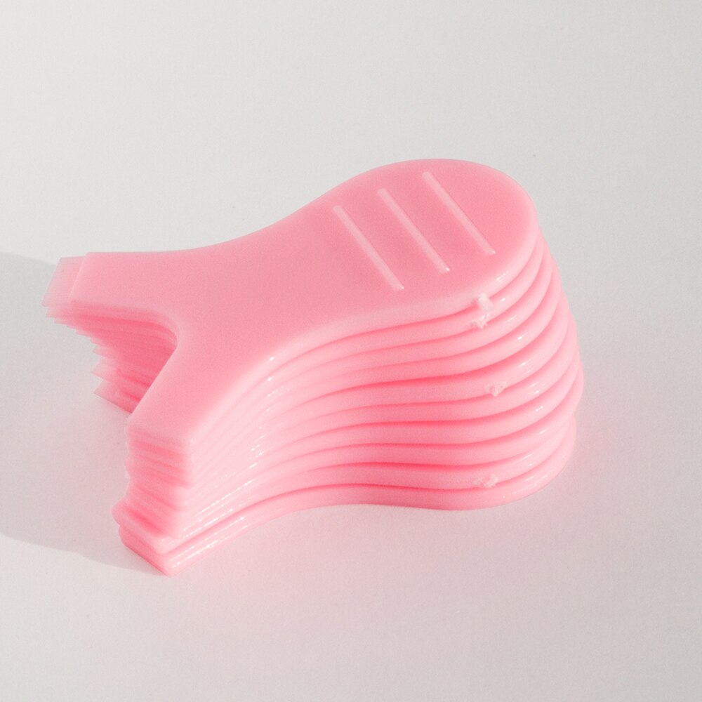 10 Stks/set 4.8Cm Transparant Y Vorm Siliconen Wimpers Lift Lifting Curler Eye Lash Extension Graft Brush Tool Accessoires: Pink Y Brush
