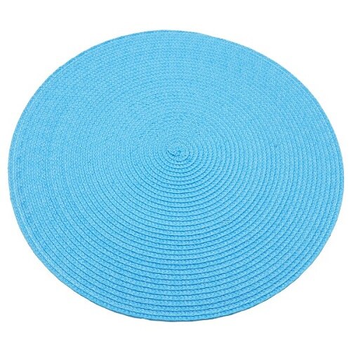 1pc 38 x 38 cm runde coaster isolering bordmåtter puder pvc bord dækkeservietter skridsikre måtter kaffe te dækkeservietter køkken dekoration: Turkis