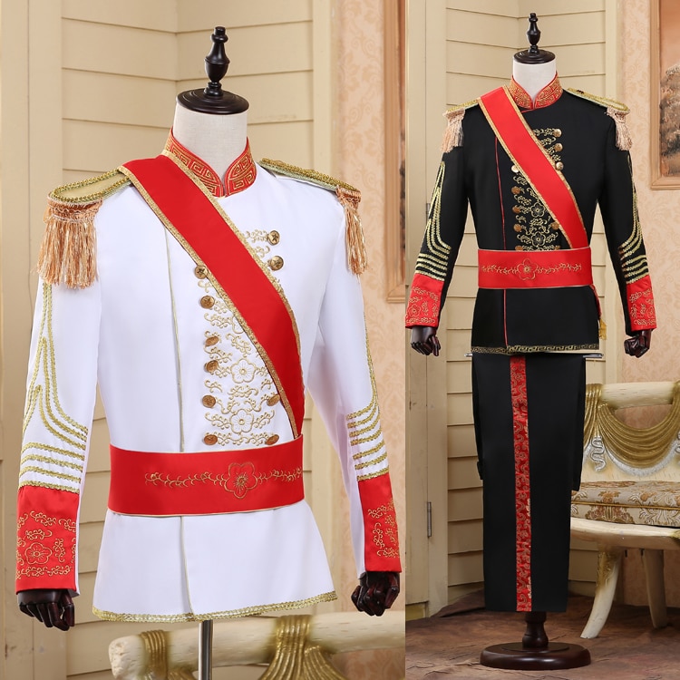 British Royal Guard Costume Queen's Guard Uniform Prince William Royal Guards Soldiers Costume European Prince Suit Full Set
