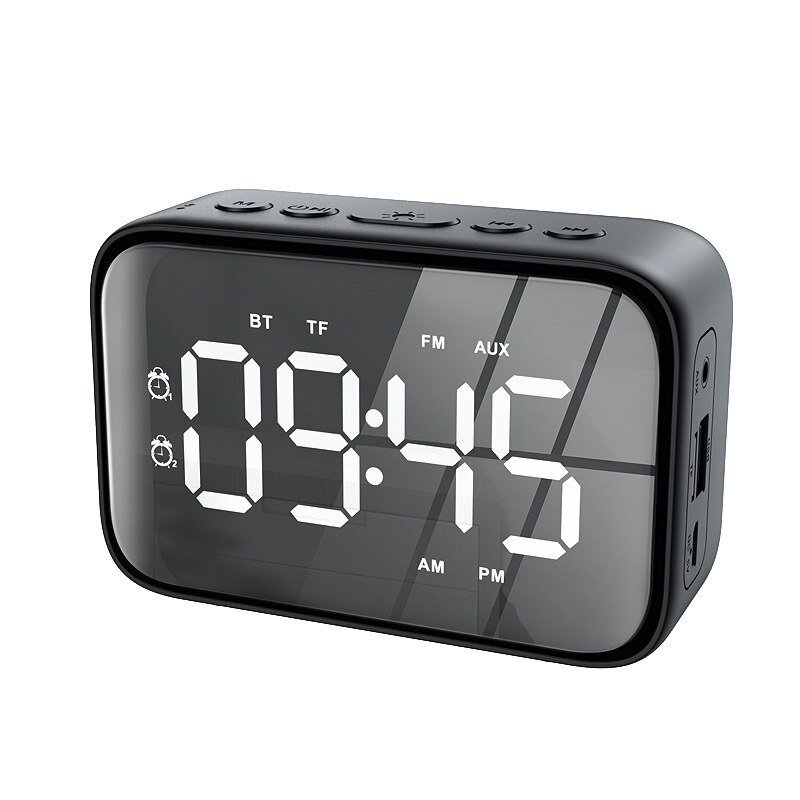 wireless Bluetooth alarm clock speaker 3D surround with mobile power card radio