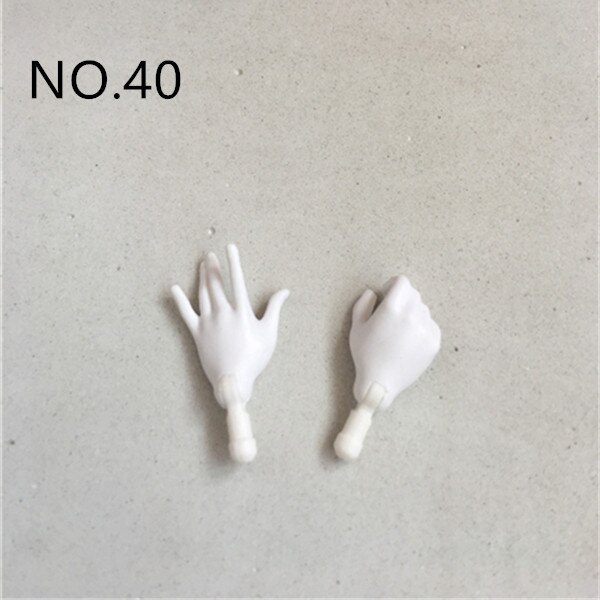 Original remplacement poupée mains pieds multi-articulations poupée corps accessoires blanc Beige marron mâle femme poupée pièces: NO.40