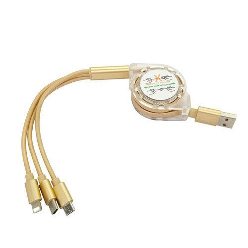 3 in 1 intrekbare multi-usb-oplaadkabel, micro-usb-type c-snoer, mobiele telefoonoplader, multifunctionele verlengkabel, datakabel: Het